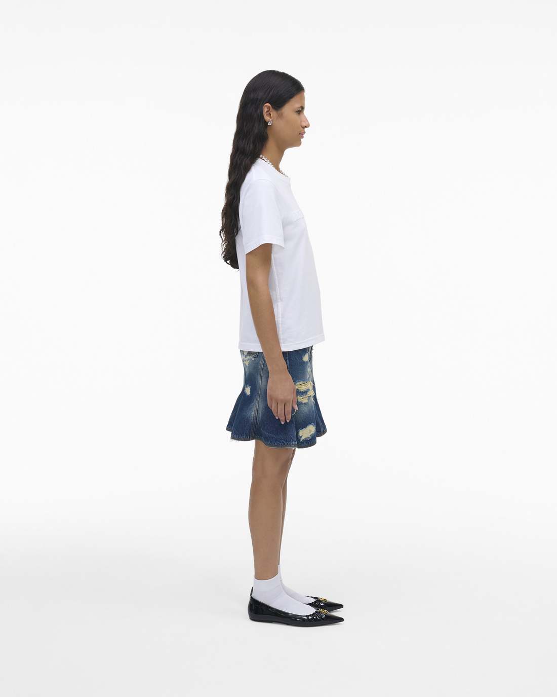 Marc Jacobs The Logo Baby Tee White