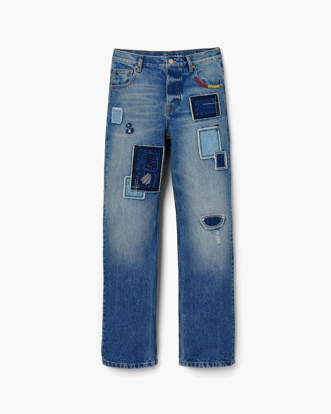 Marc Jacobs Patchwork Straight Jean Bright Indigo