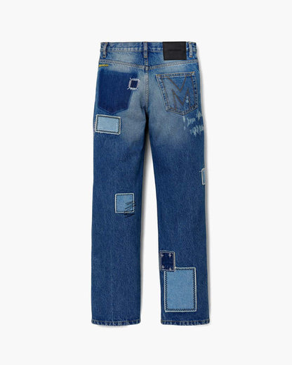 Marc Jacobs Patchwork Straight Jean Bright Indigo