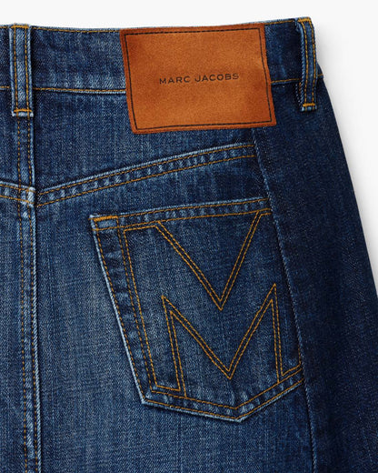 Two Tone Shadow Denim Skirt Dark Slub Indigo Marc Jacobs / READY TO WEAR|NEW ARRIVALS