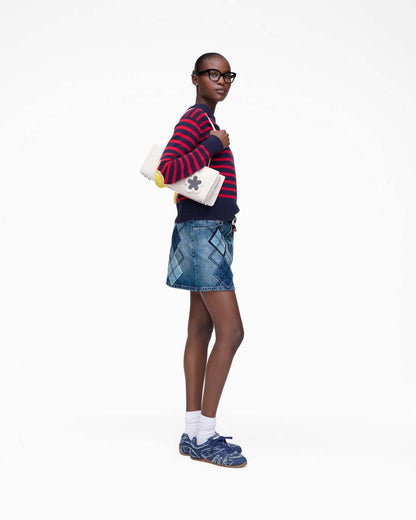 Argyle Patchwork Mini Skirt Bright Indigo Marc Jacobs / READY TO WEAR