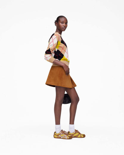Suede Box Pleat Mini Skirt Copper Marc Jacobs / READY TO WEAR|NEW ARRIVALS
