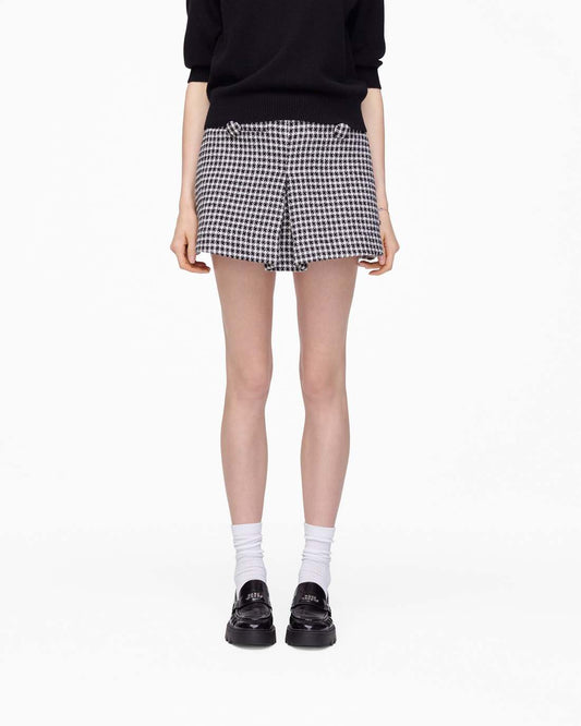 Gingham Tweed Mini Skirt Black Multi Marc Jacobs / READY TO WEAR|NEW ARRIVALS