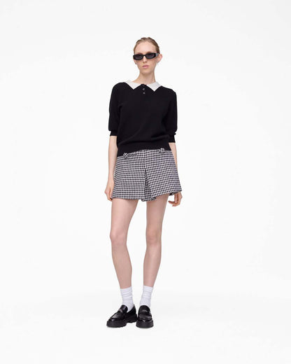 Gingham Tweed Mini Skirt Black Multi Marc Jacobs / READY TO WEAR|NEW ARRIVALS