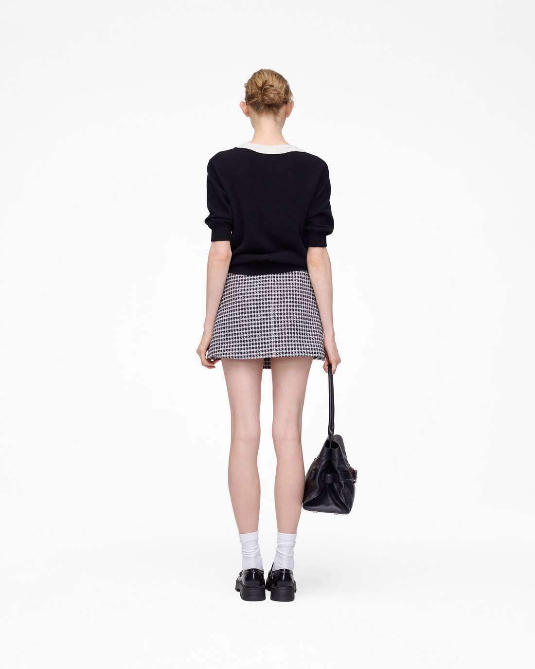Gingham Tweed Mini Skirt Black Multi Marc Jacobs / READY TO WEAR|NEW ARRIVALS