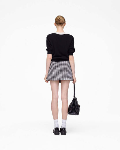 Gingham Tweed Mini Skirt Black Multi Marc Jacobs / READY TO WEAR|NEW ARRIVALS