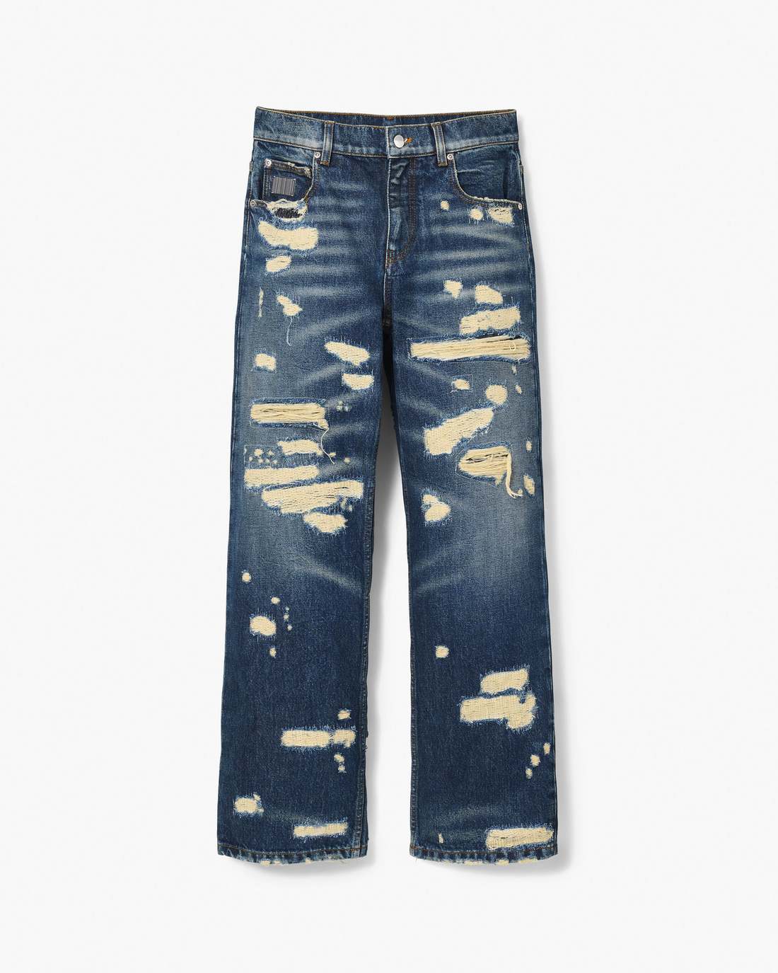 The Rip And Repair Straight Jean Punk Indigo Marc Jacobs / READY TO WEAR