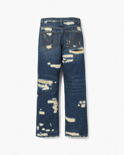 The Rip And Repair Straight Jean Punk Indigo Marc Jacobs / READY TO WEAR