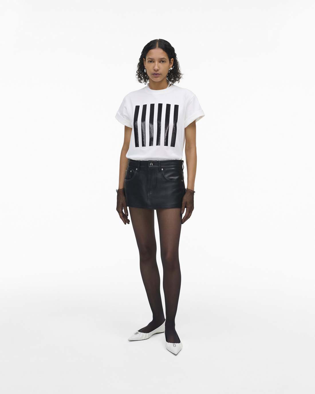 The Leather Skort Black Marc Jacobs / READY TO WEAR