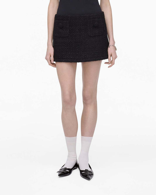 Tweed Mini Skirt Black Marc Jacobs / READY TO WEAR