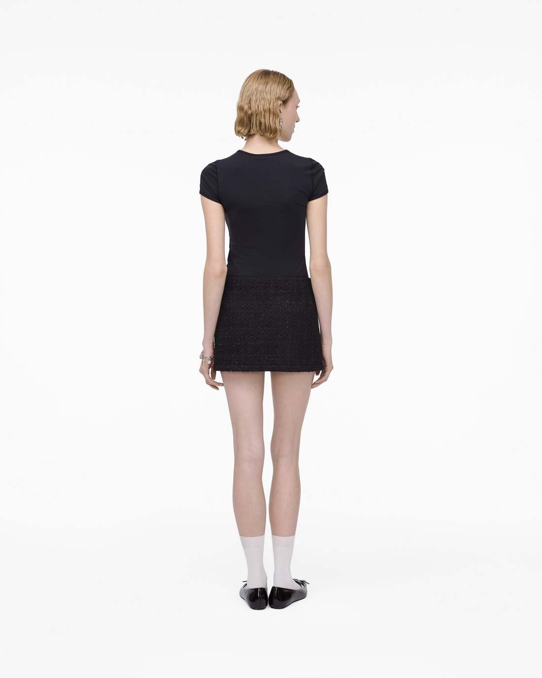 Tweed Mini Skirt Black Marc Jacobs / READY TO WEAR