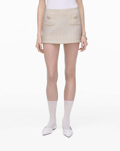 Tweed Mini Skirt Ivory Marc Jacobs / READY TO WEAR