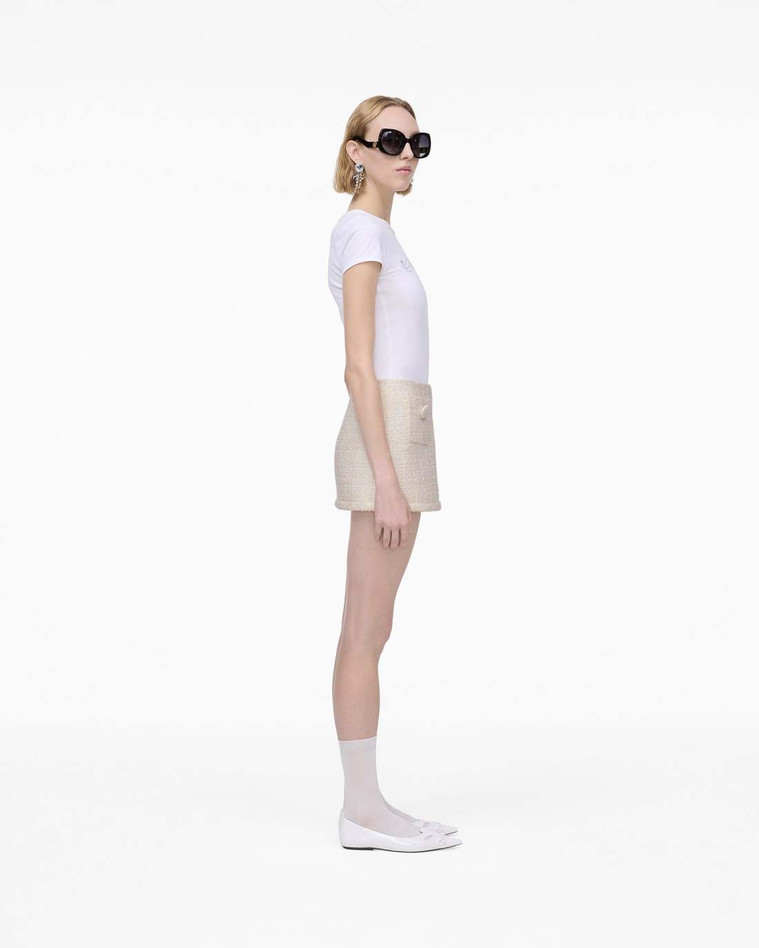 Tweed Mini Skirt Ivory Marc Jacobs / READY TO WEAR