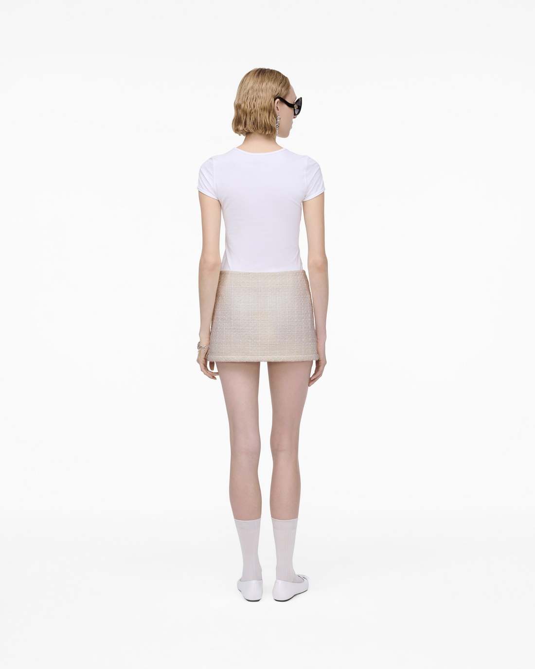 Tweed Mini Skirt Ivory Marc Jacobs / READY TO WEAR
