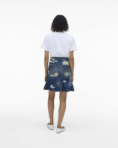 The Rip And Repair Fluted Mini Skirt Punk Indigo Marc Jacobs / READY TO WEAR