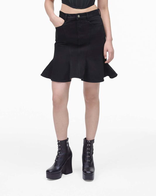 The Fluted Mini Skirt Black Marc Jacobs / READY TO WEAR
