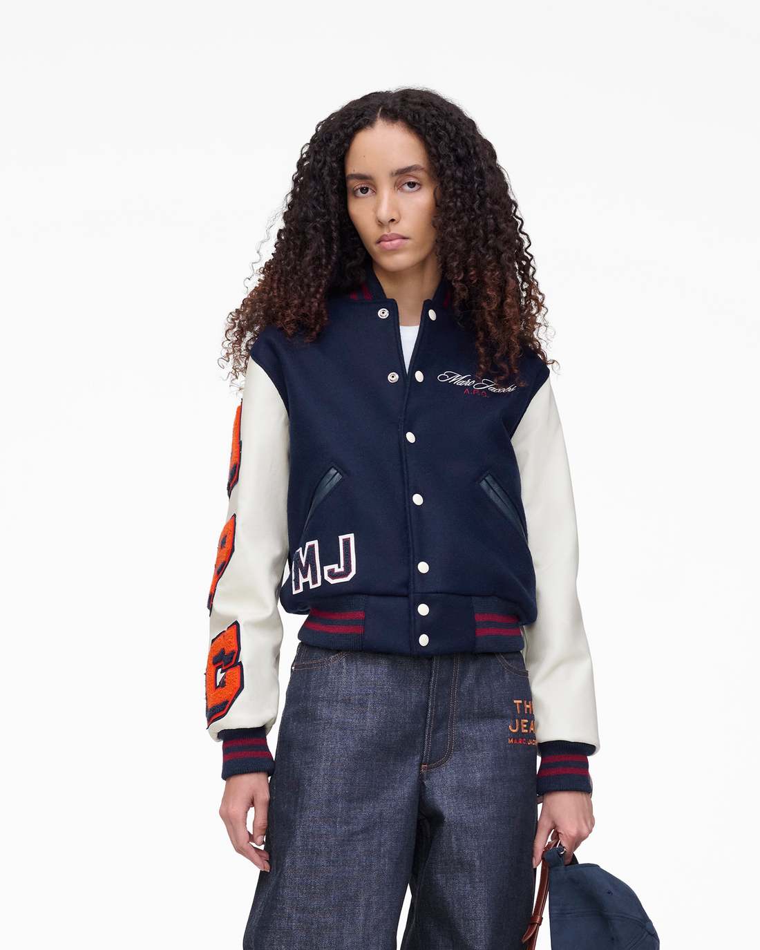 The A.P.C. X Marc Jacobs  Varsity Jacket Dark Navy/White Marc Jacobs / READY TO WEAR