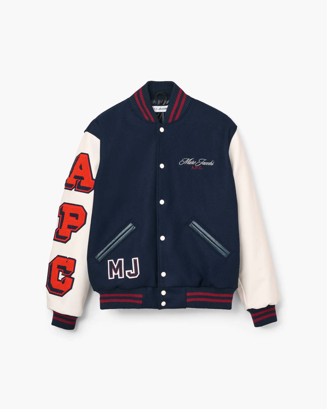 The A.P.C. X Marc Jacobs  Varsity Jacket Dark Navy/White Marc Jacobs / READY TO WEAR