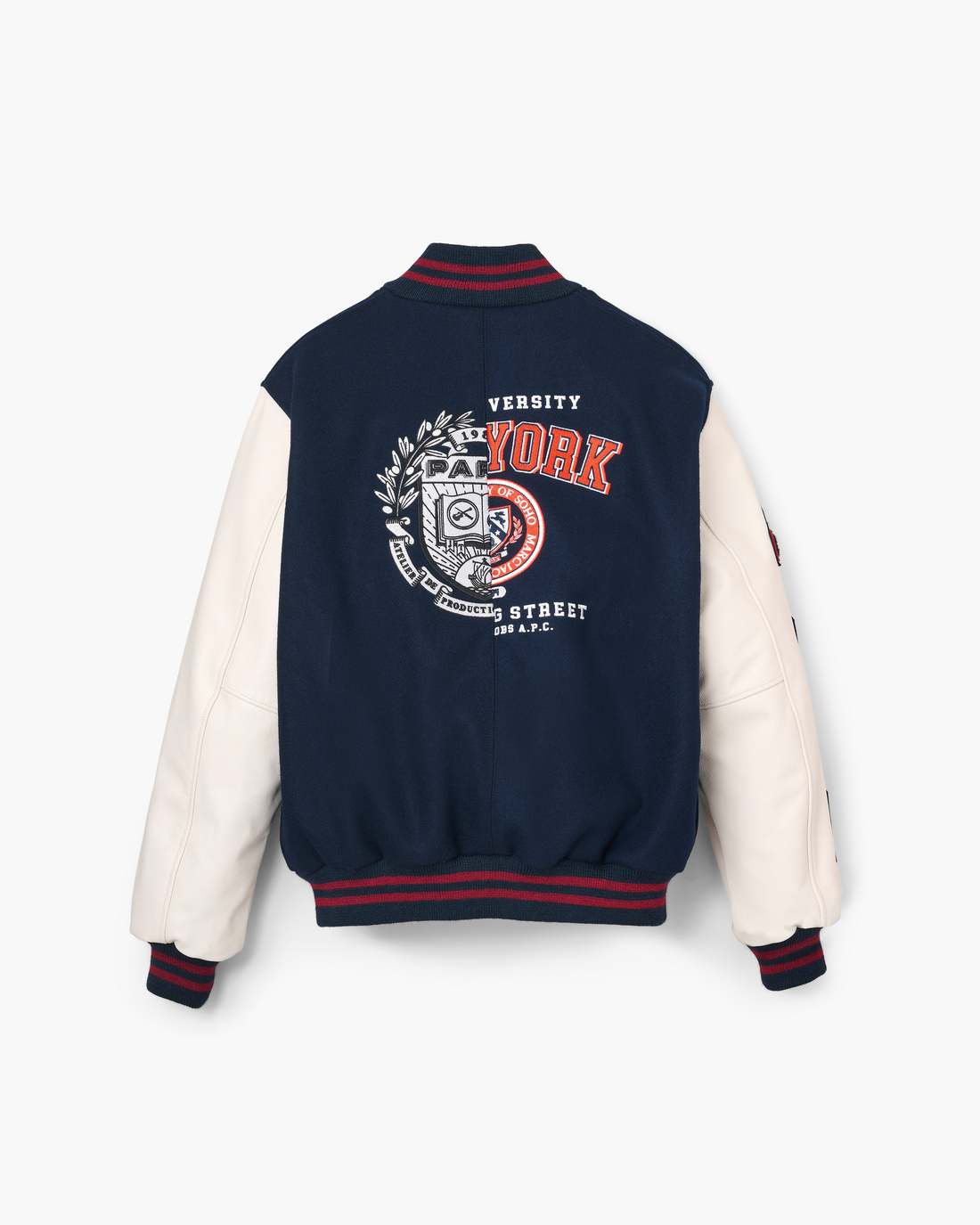 The A.P.C. X Marc Jacobs  Varsity Jacket Dark Navy/White Marc Jacobs / READY TO WEAR