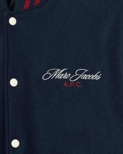 The A.P.C. X Marc Jacobs  Varsity Jacket Dark Navy/White Marc Jacobs / READY TO WEAR
