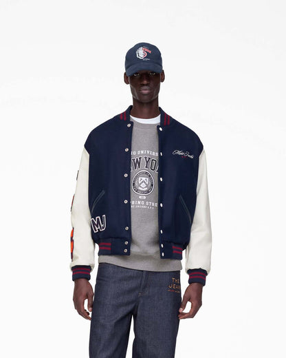 The A.P.C. X Marc Jacobs  Varsity Jacket Dark Navy/White Marc Jacobs / READY TO WEAR