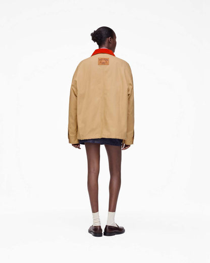 The A.P.C. X Marc Jacobs Stoned Canvas Unisex Jacket Camel Marc Jacobs / READY TO WEAR