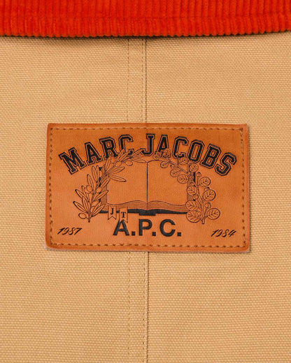 The A.P.C. X Marc Jacobs Stoned Canvas Unisex Jacket Camel Marc Jacobs / READY TO WEAR