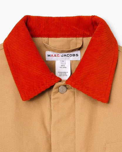 The A.P.C. X Marc Jacobs Stoned Canvas Unisex Jacket Camel Marc Jacobs / READY TO WEAR