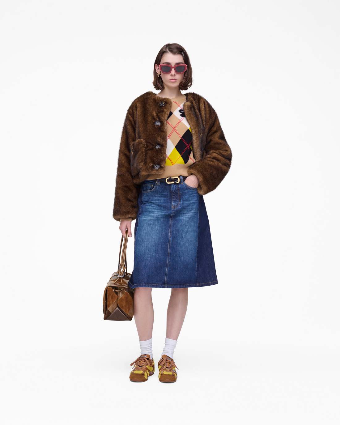Teddy Cropped Jacket Ebony Marc Jacobs / READY TO WEAR|NEW ARRIVALS