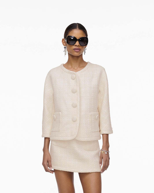 Tweed Backwards Lady Jacket Ivory Marc Jacobs / READY TO WEAR