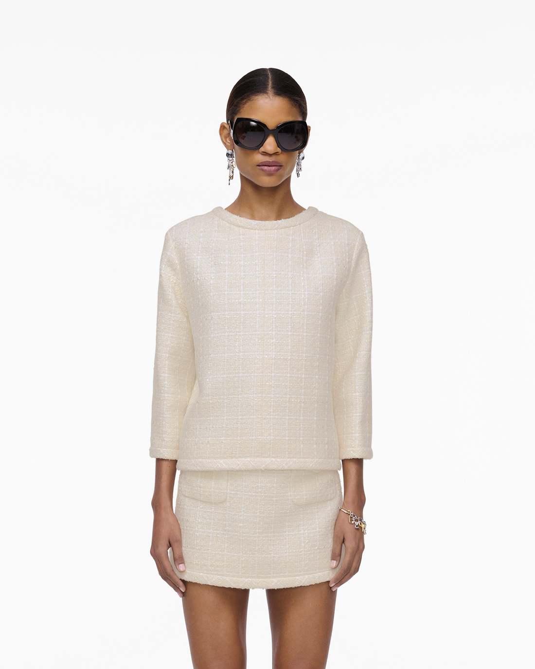 Tweed Backwards Lady Jacket Ivory Marc Jacobs / READY TO WEAR