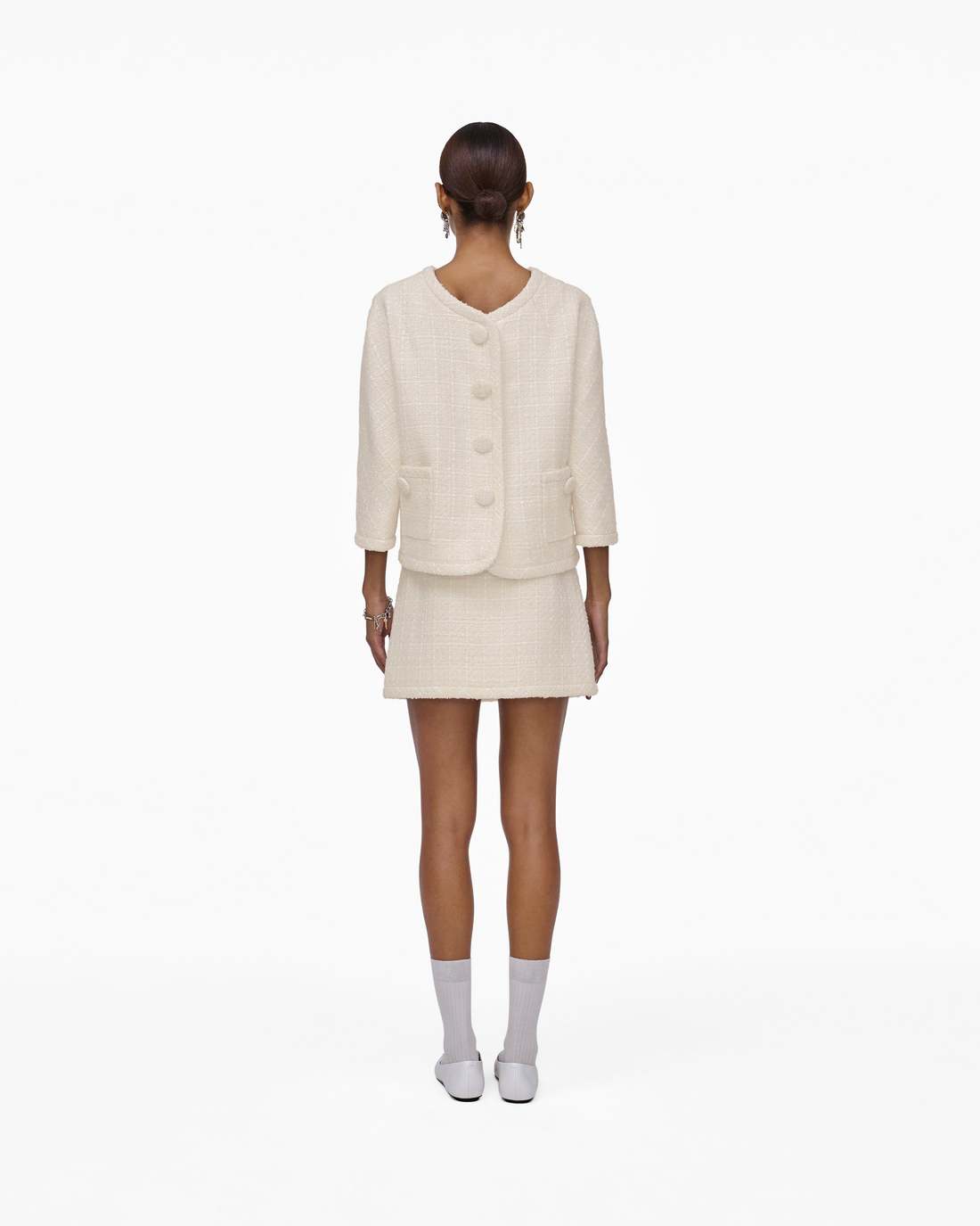 Tweed Backwards Lady Jacket Ivory Marc Jacobs / READY TO WEAR
