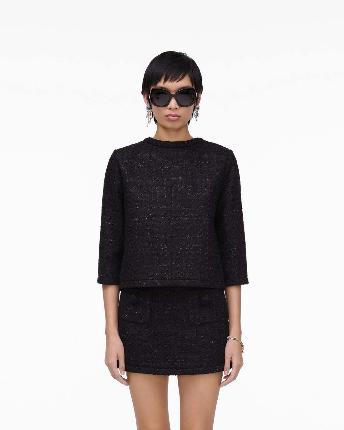 Tweed Backwards Lady Jacket Black Marc Jacobs / READY TO WEAR