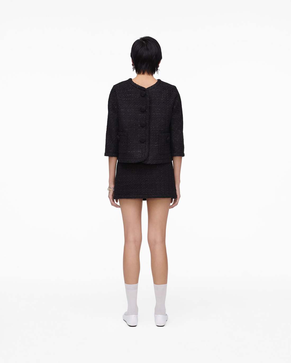 Tweed Backwards Lady Jacket Black Marc Jacobs / READY TO WEAR