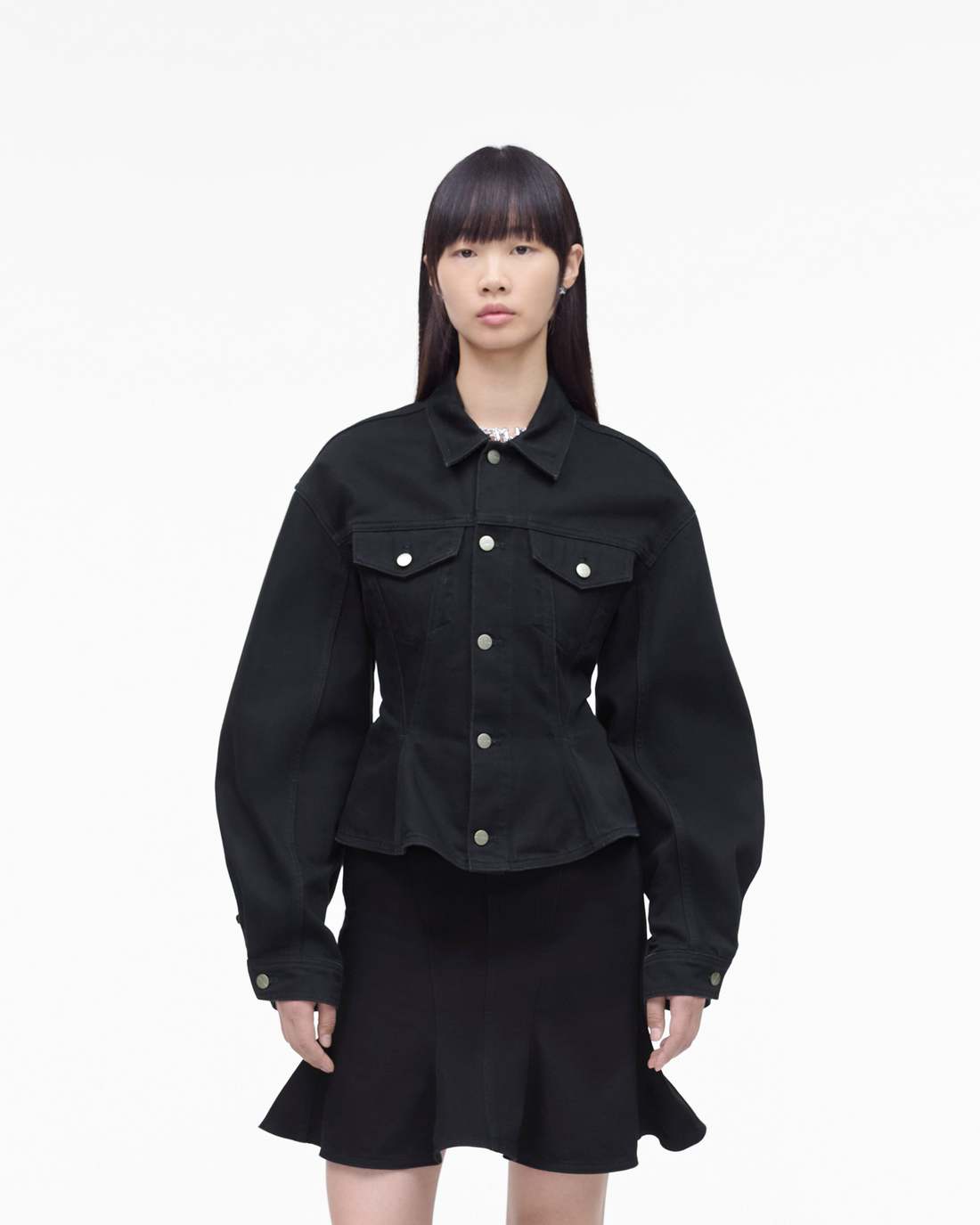 The Fluted Denim Jacket Black Marc Jacobs / READY TO WEAR