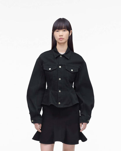 The Fluted Denim Jacket Black Marc Jacobs / READY TO WEAR