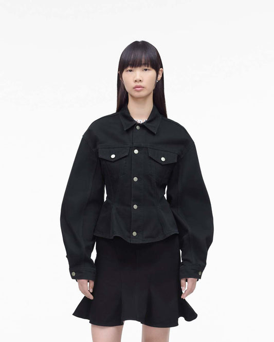 The Fluted Denim Jacket Black Marc Jacobs / READY TO WEAR