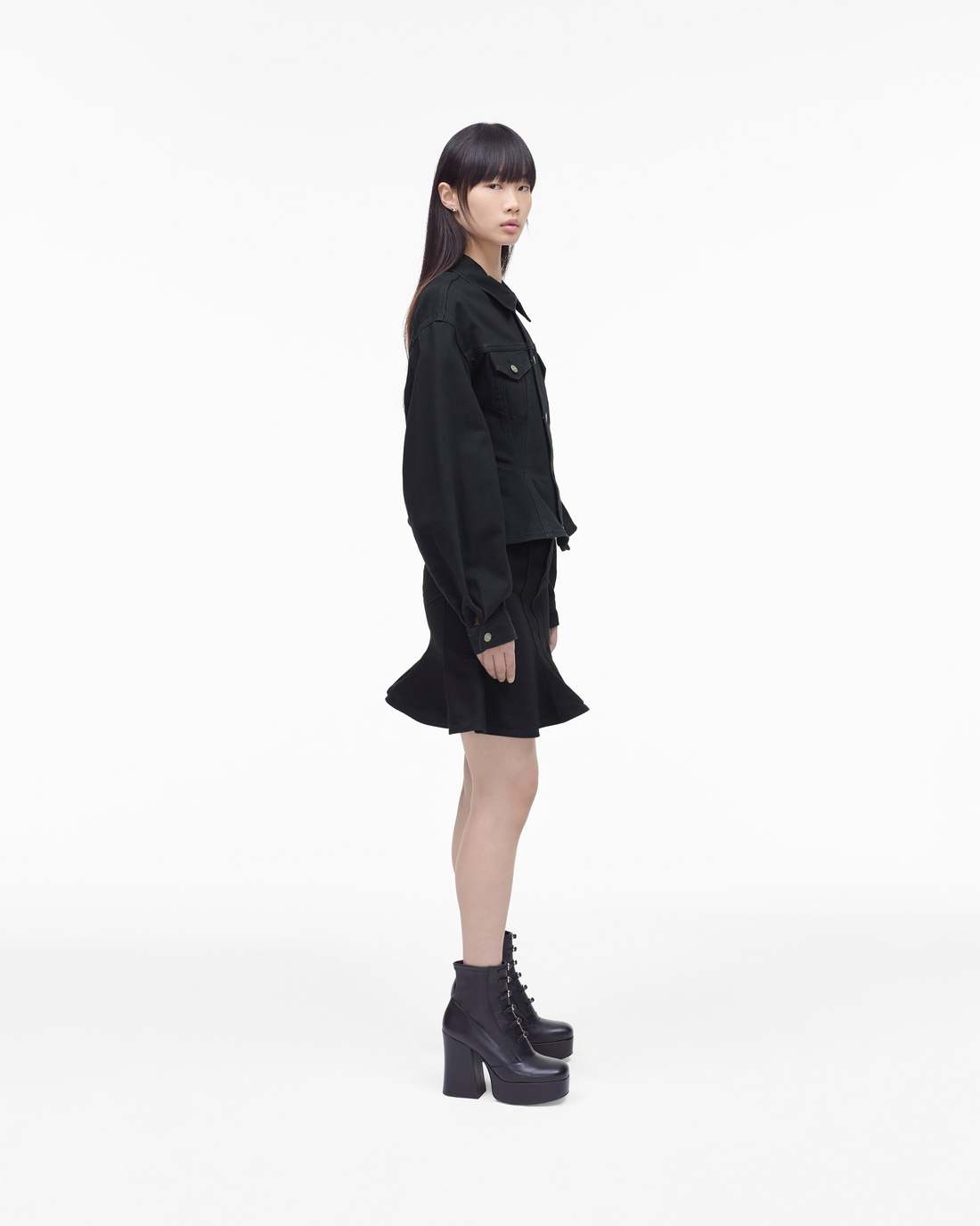 The Fluted Denim Jacket Black Marc Jacobs / READY TO WEAR