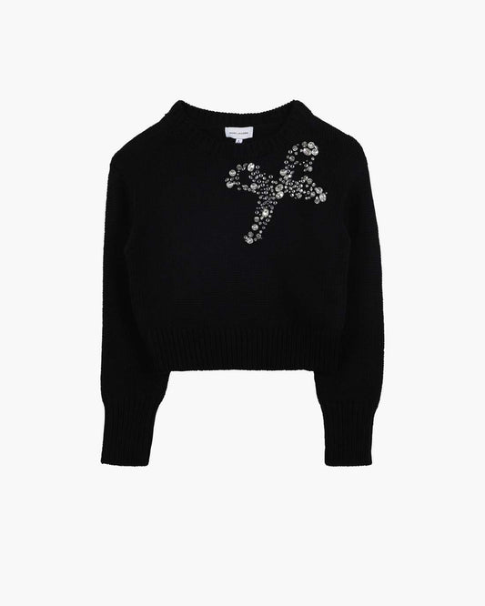 The Gem Bow Sweater Black Marc Jacobs / READY TO WEAR