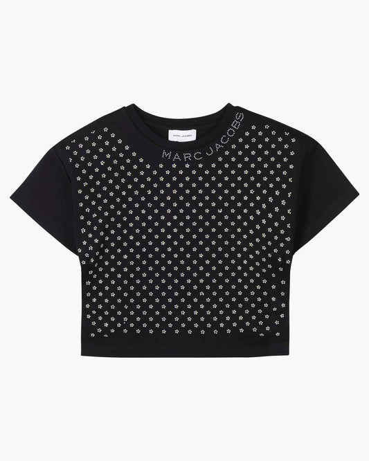 The Crystal Daisy Cropped Shirt Black Marc Jacobs / READY TO WEAR