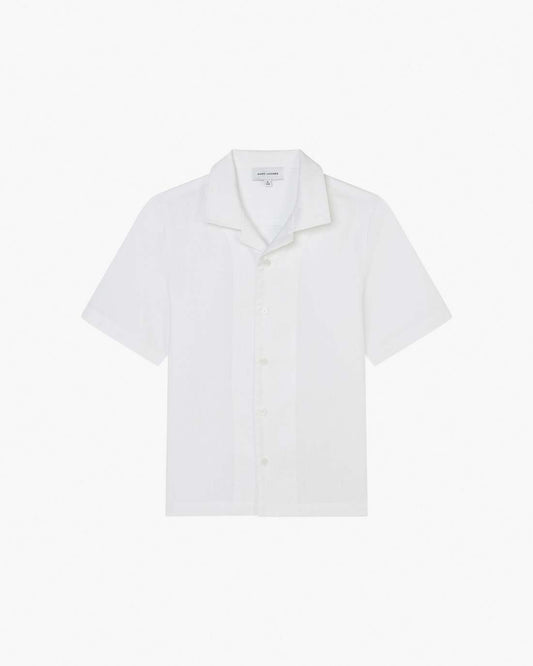 The Jumbled Monogram Logo Short Sleeve Shirt White Marc Jacobs / READY TO WEAR